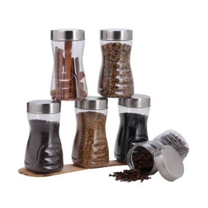 Steelo Pet Sobo Container Set With Silver, 250 ml Pack of 6