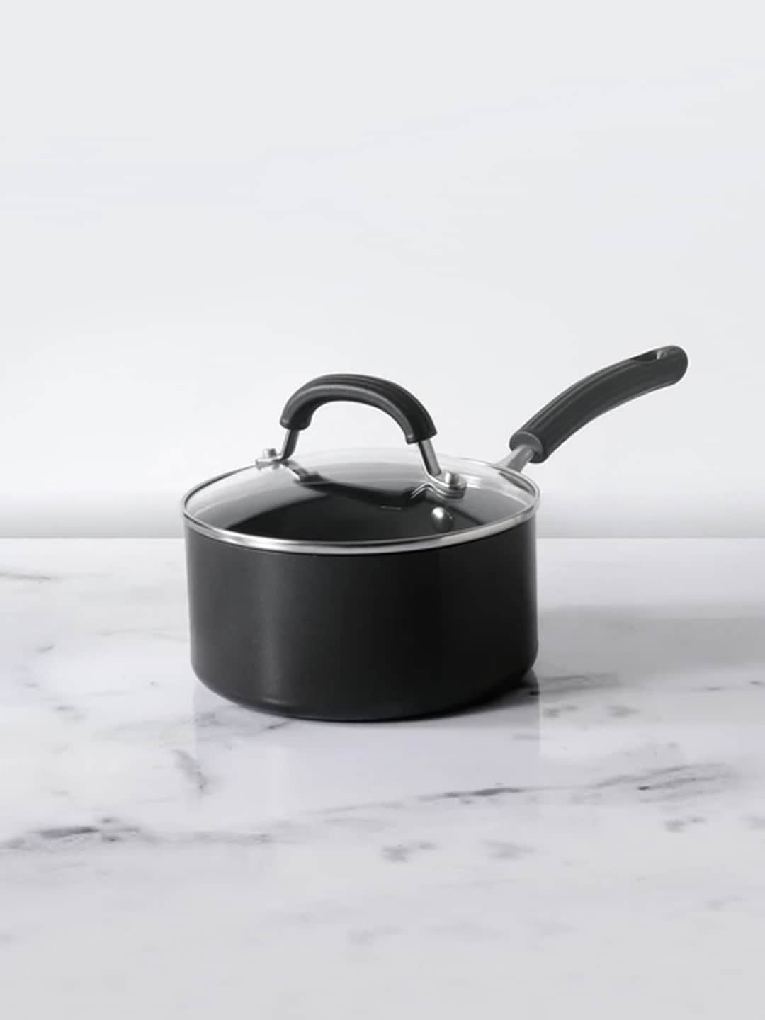 MEYER Black & Transparent Circulon Origins Non-Stick Hard-Anodized Saucepan - Image 2