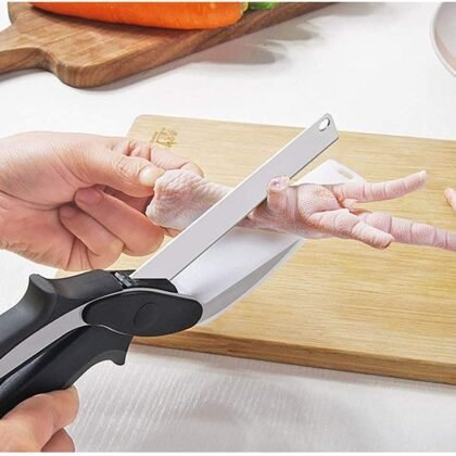 Clever Cutter Food Cutter with Cutting Board Built-in-Use for Picnic, Camping and Kitchen