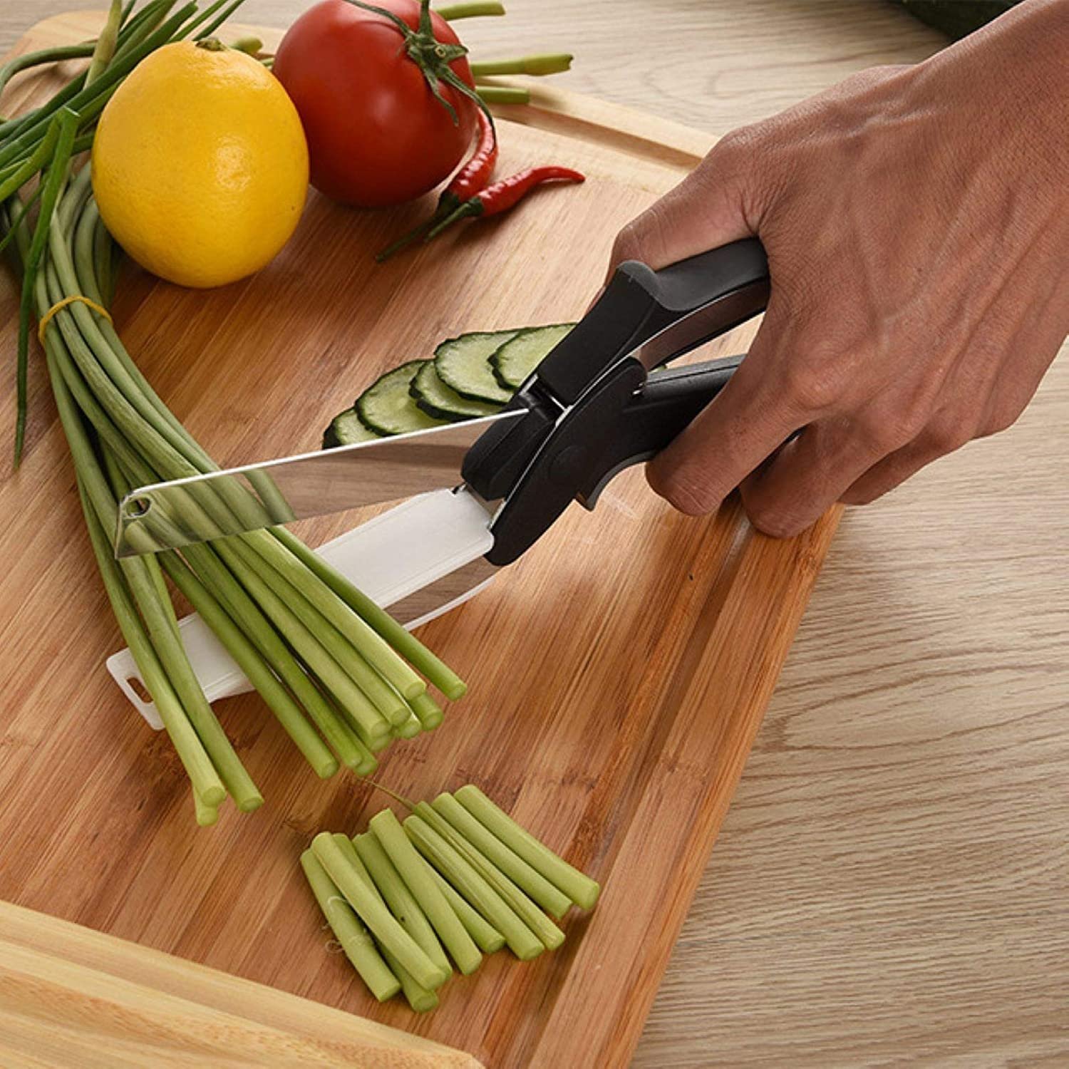 Clever Cutter Food Cutter with Cutting Board Built-in-Use for Picnic, Camping and Kitchen - Image 2