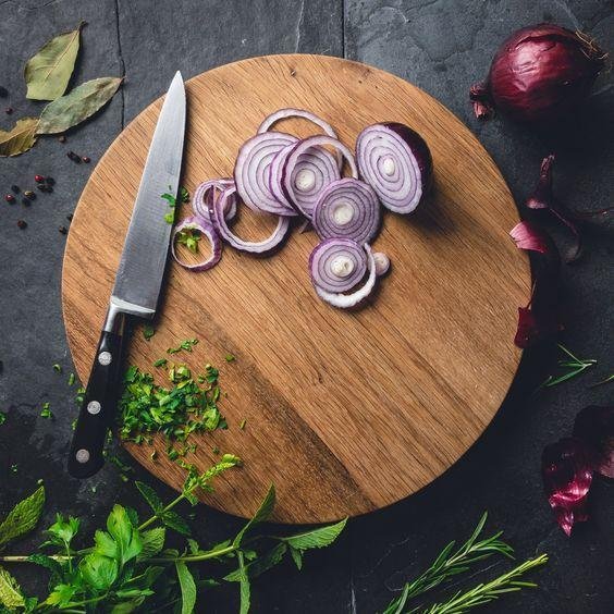 Round Solid Wooden Chopping Board