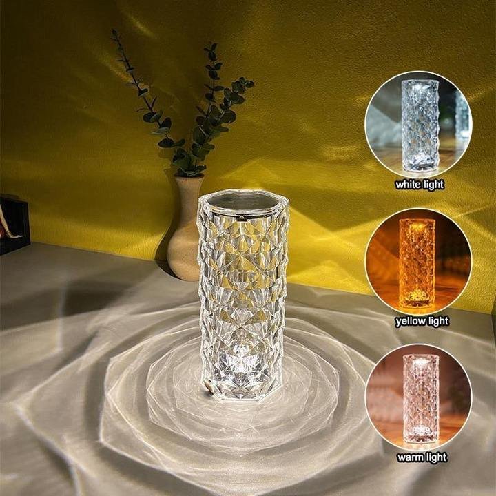 3 Color Touch Diamond Crystal Lamp- Exclusively Imported Item - Image 2