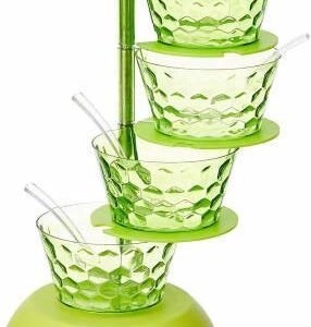 Tower Pickle / Spice /Chutney Storage Container Stand (Multicolor) 1 Piece Spice Set (Plastic)