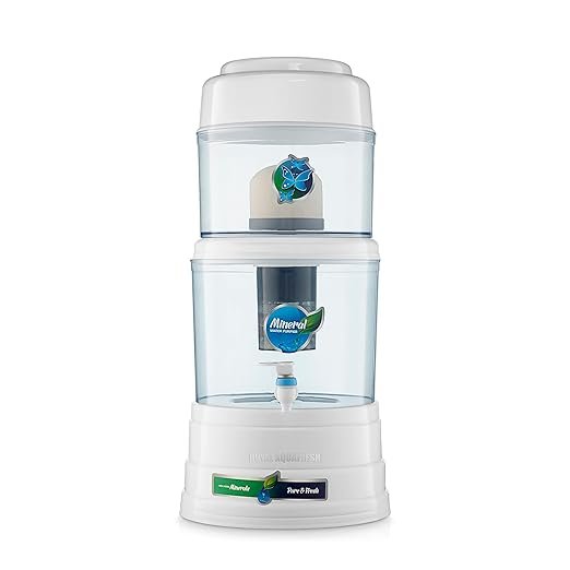 ROYAL AQUAFRESH 16L Gravity Water Purifier UF Technology Based Non-Electric & Chemical Free Offline Model Counter Top Water Purifier (Misty 16L White) - Image 4