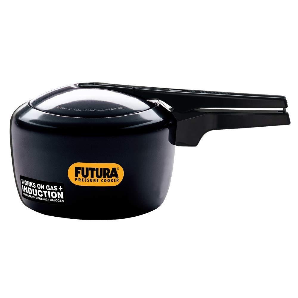 Futura Hard Anodised Induction Compatible Pressure Cooker, 3 Litre, Silver (IFP30)