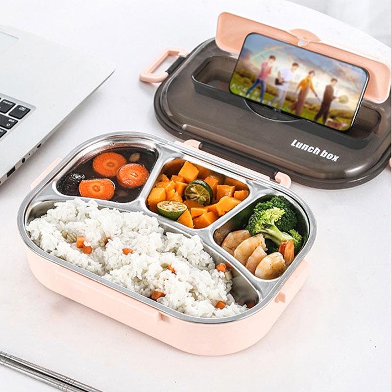 Kids Students Lunch Box 304 Stainless Steel Bento Box Lunch Boxes Food Container - Image 6