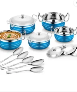 Classic Essential 5pcs coloured handi Induction Bottom Cookware Set (Stainless Steel, 5 - Piece)