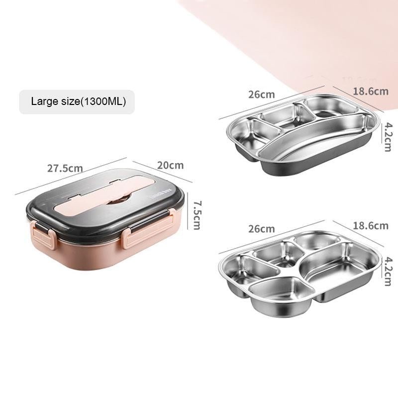 Kids Students Lunch Box 304 Stainless Steel Bento Box Lunch Boxes Food Container - Image 4