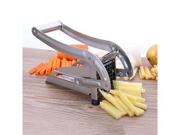 Qualimate French Fries Cutter Machine Potato Slicer for Chips Strip Chopper Kitchen Accessories Items Stainless Steel - Image 6