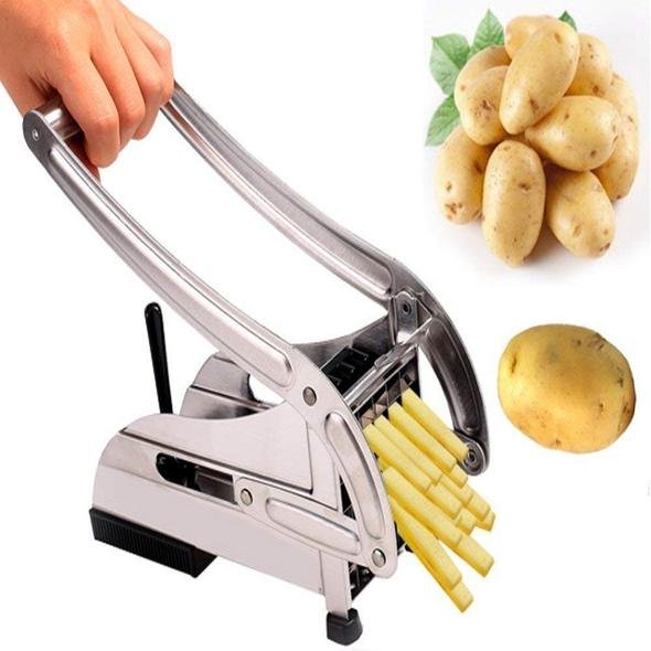 Qualimate French Fries Cutter Machine Potato Slicer for Chips Strip Chopper Kitchen Accessories Items Stainless Steel - Image 7