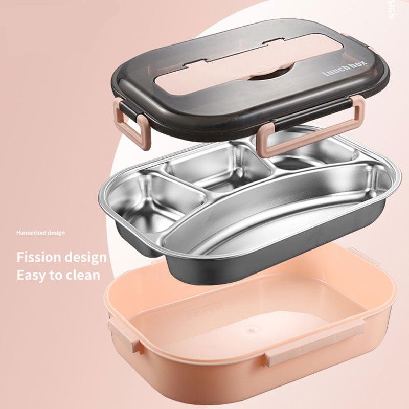 Kids Students Lunch Box 304 Stainless Steel Bento Box Lunch Boxes Food Container - Image 3