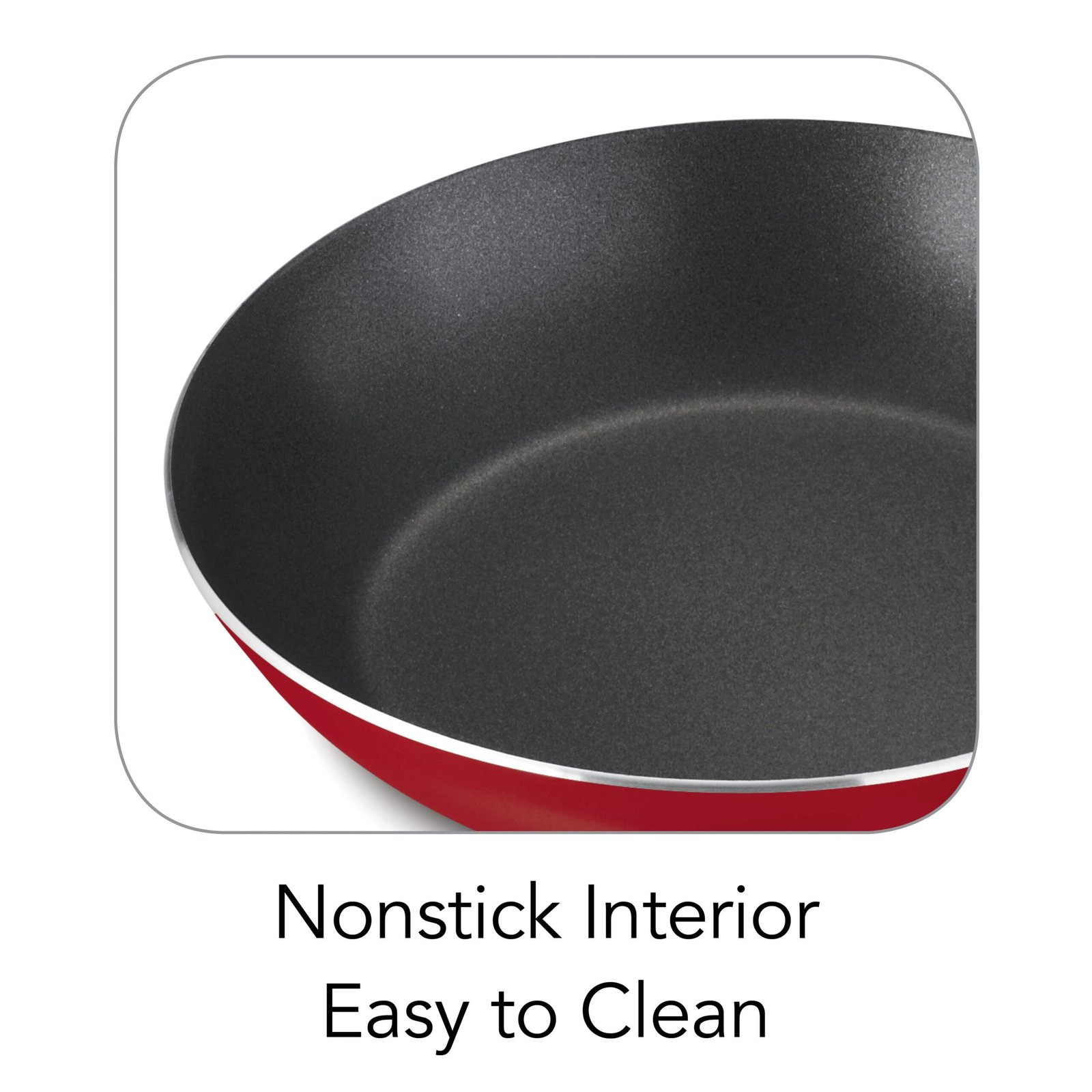 Tramontina 9-Piece Non-stick Cookware Set, Red - Image 3