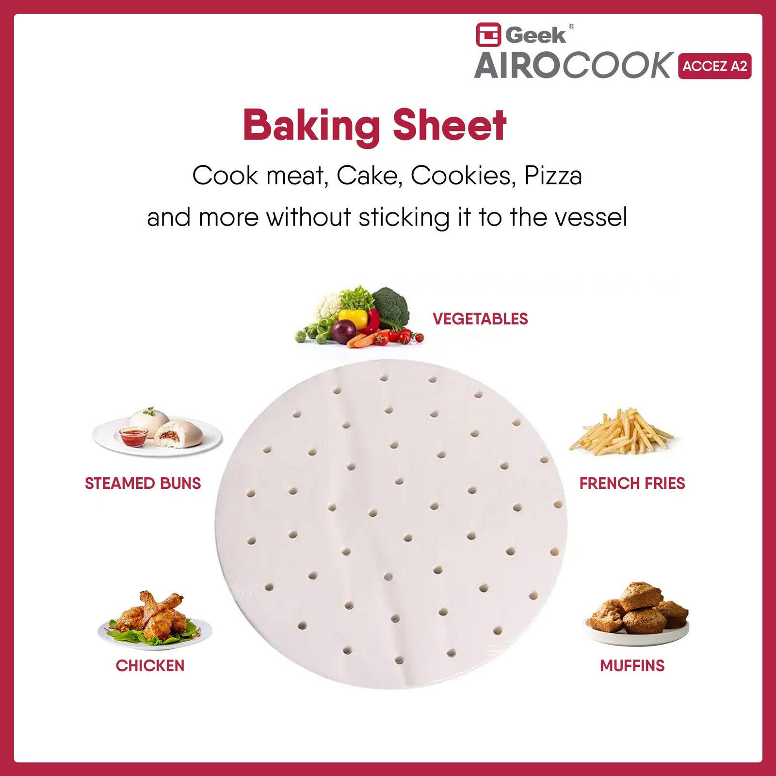 Airocook Accez A2 Air Fryer/Air Fryer Oven Accessories Kit - Image 8